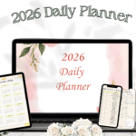 2026 Daily Planner – Editable Canva Template